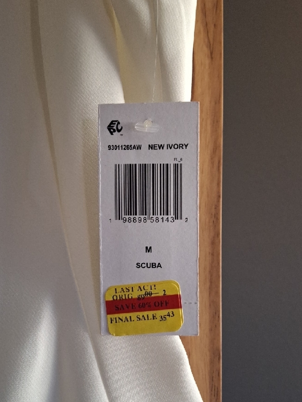 MSK Ivory Fit-and-Flare Sleeveless Dress - Picture 3 of 6